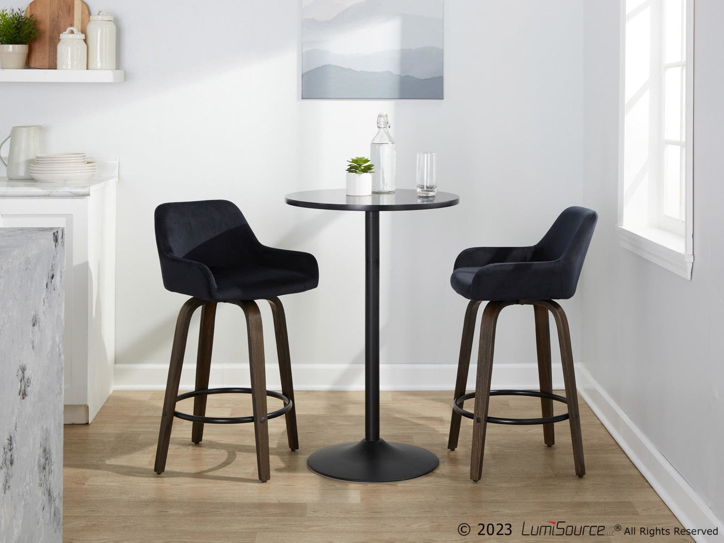 Majestic Office Furniture 26" Fixed-Height Counter Stool - Set of 2