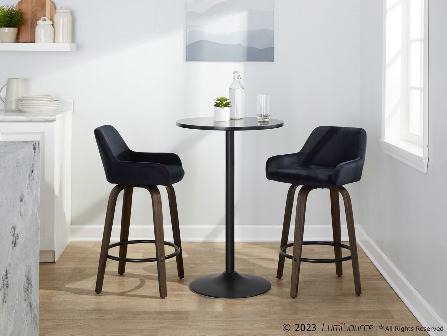 Majestic Office Furniture 26" Fixed-Height Counter Stool - Set of 2