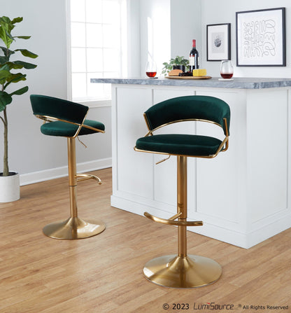 Majestic Office Furniture Adjustable Barstool - Set of 2
