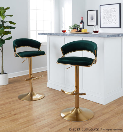 Majestic Office Furniture Adjustable Barstool - Set of 2