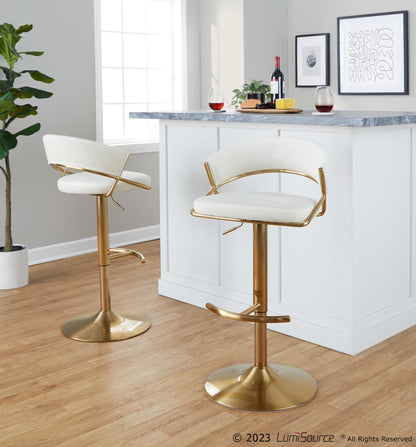 Majestic Office Furniture Adjustable Barstool - Set of 2