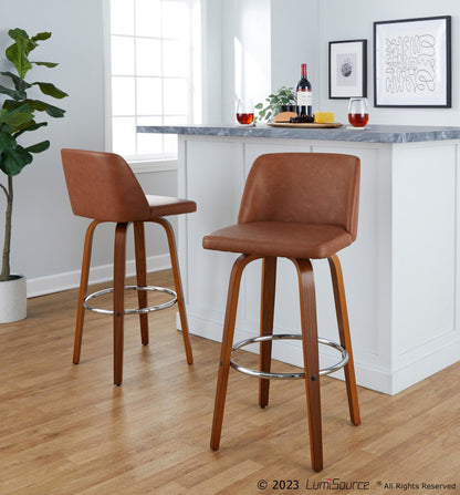 Majestic Office Furniture 30" Fixed-Height Barstool - Set of 2