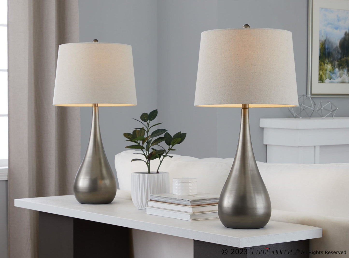 Majestic Office Furniture 29" Metal Table Lamp - Set of 2