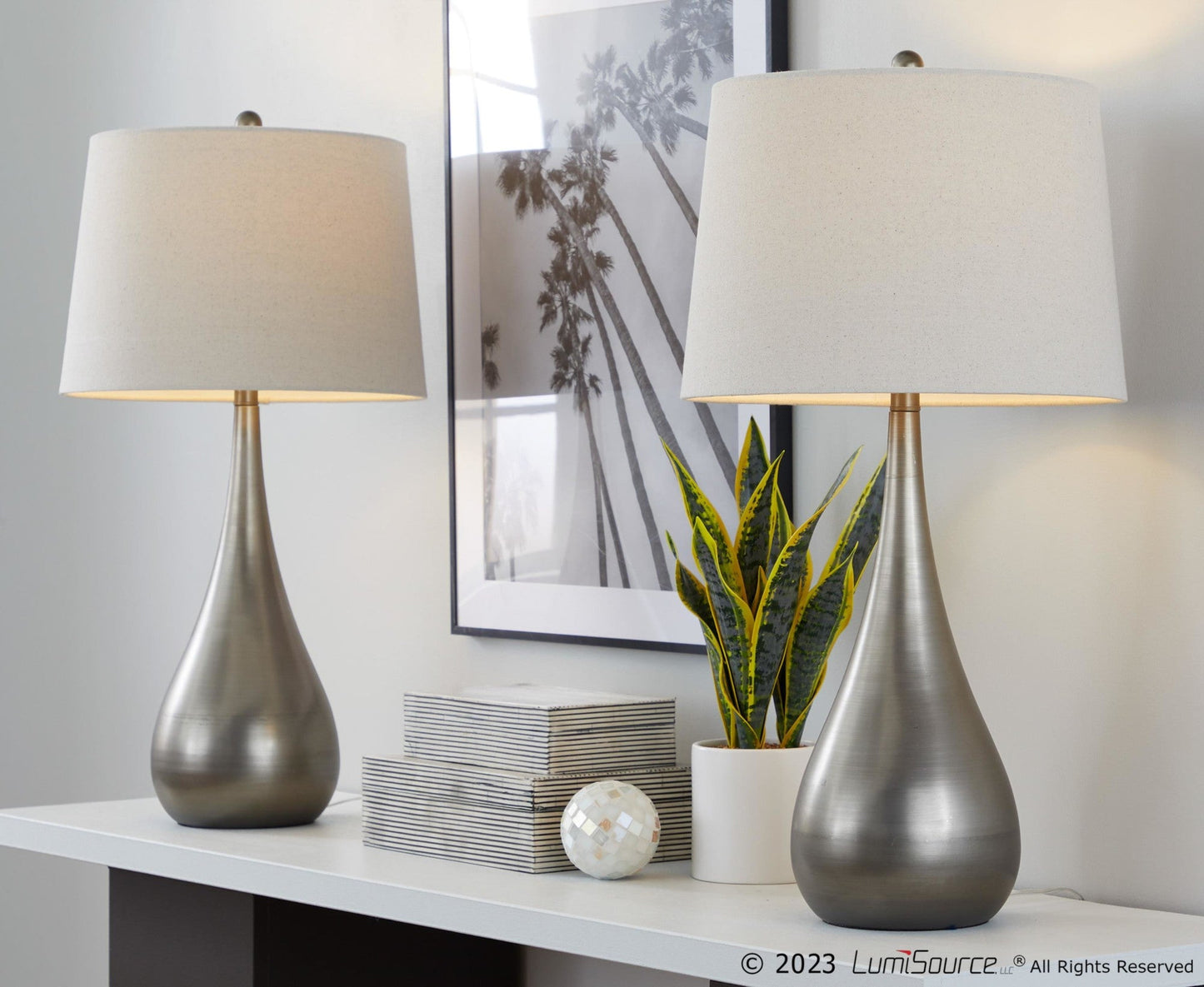 Majestic Office Furniture 29" Metal Table Lamp - Set of 2