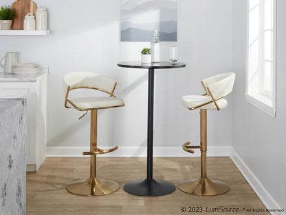 Majestic Office Furniture Adjustable Barstool - Set of 2