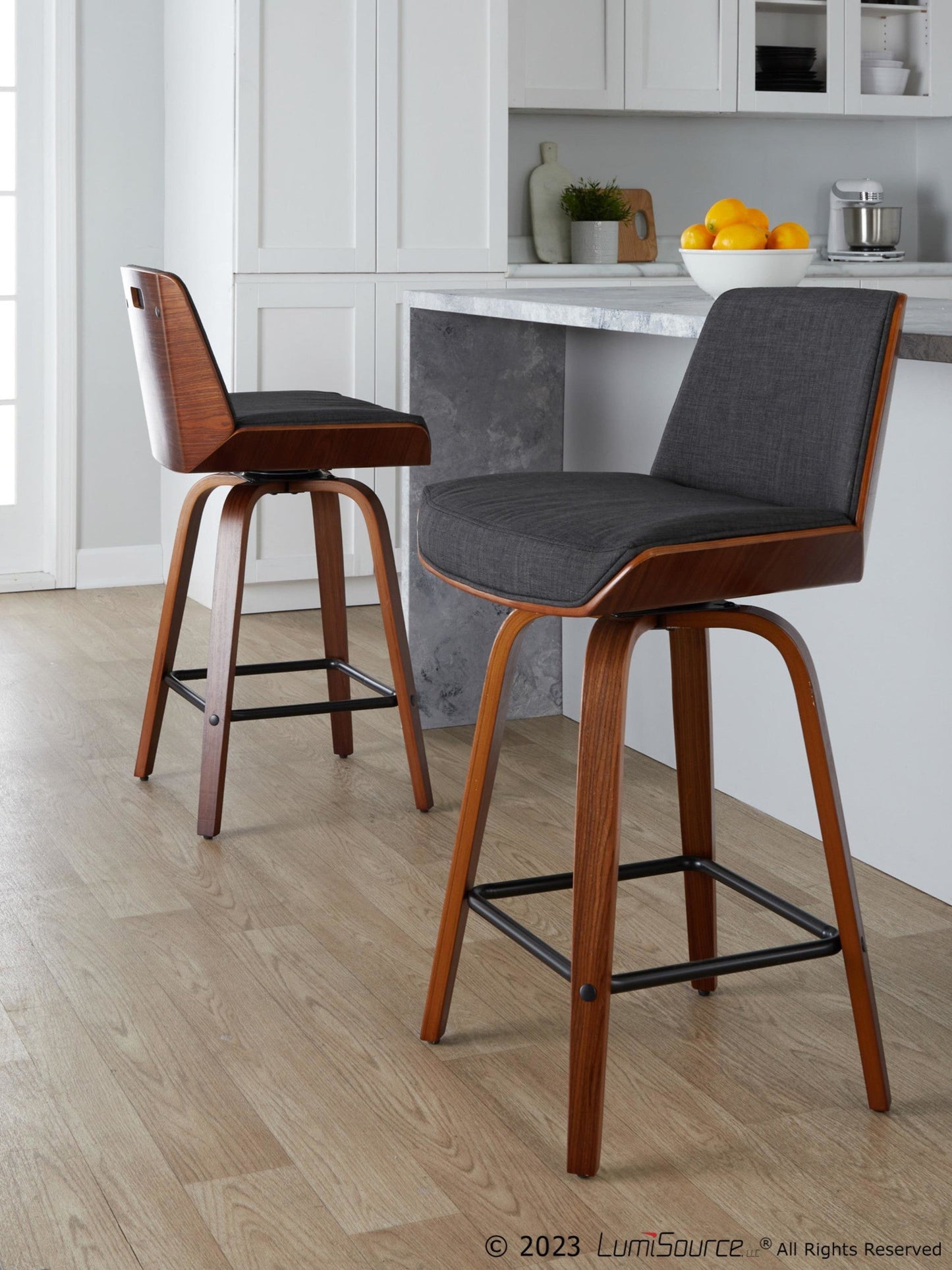 Majestic Office Furniture 24" Fixed-Height Counter Stool - Set of 2