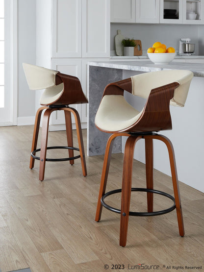 Majestic Office Furniture 24" Fixed-Height Counter Stool - Set of 2