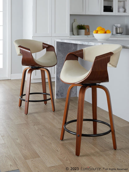 Majestic Office Furniture 24" Fixed-Height Counter Stool - Set of 2