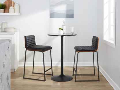 Majestic Office Furniture Mara 26" Fixed-Height Counter Stool - Set of 2