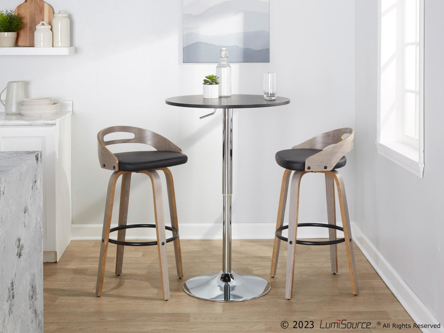 Majestic Office Furniture 24" Fixed-Height Counter Stool - Set of 2
