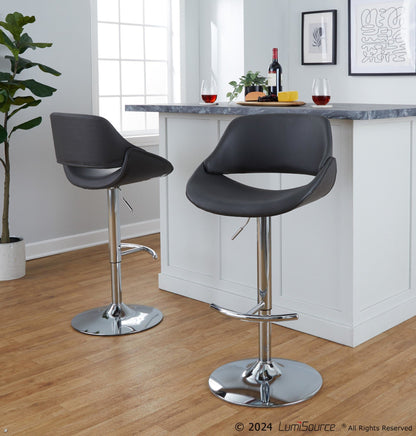 Majestic Office Furniture Adjustable Barstool - Set of 2