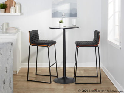 Lumisource Mason Mara 30" Fixed-Height Barstool - Set of 2