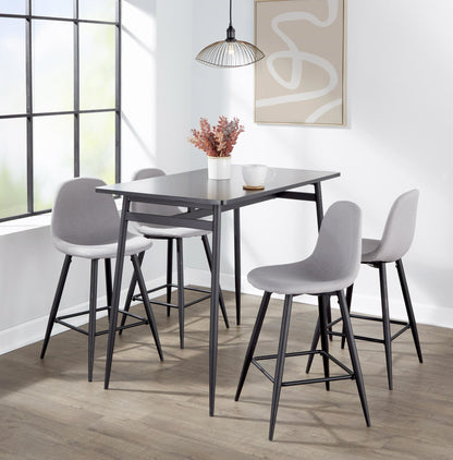 Majestic Office Furniture 24" Fixed-Height Counter Stool - Set of 2