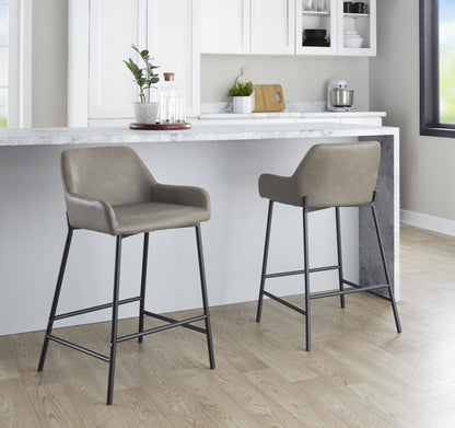 Majestic Office Furniture 24" Fixed-Height Counter Stool - Set of 2