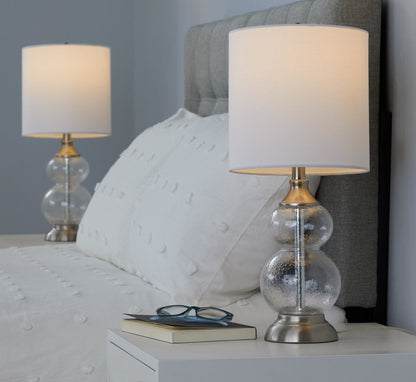 Majestic Office Furniture 20" Glass Accent Lamp - Set of 2