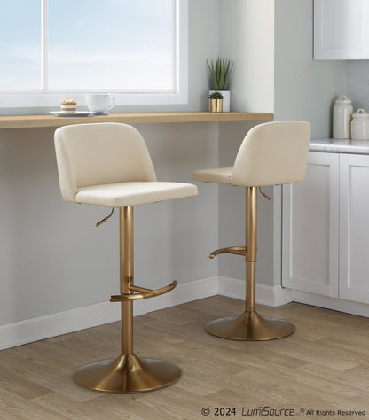 Majestic Office Furniture Adjustable Barstool - Set of 2