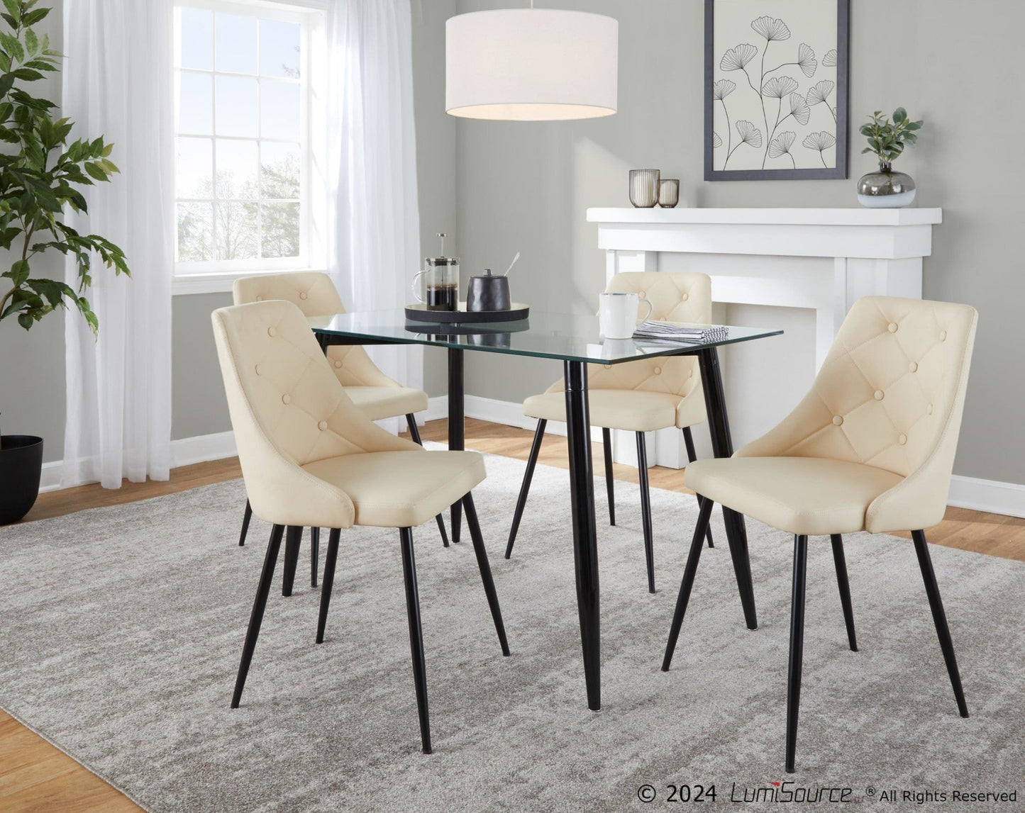 Lumisource Clara-giovani Dining Set - 5 Piece