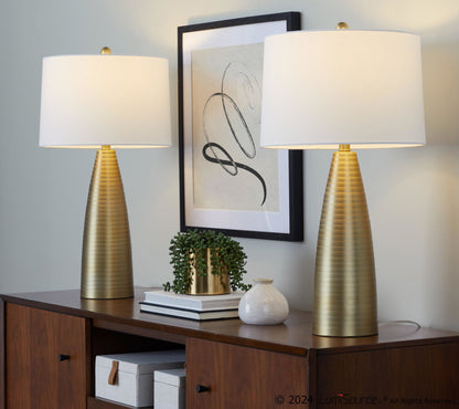 Majestic Office Furniture 27" Metal Table Lamp - Set of 2