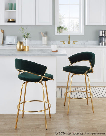 Majestic Office Furniture 26" Fixed-Height Counter Stool - Set of 2