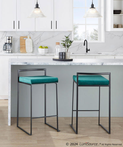 Majestic Office Furniture Stacker 26" Fixed-Height Counter Stool - Set Of 3