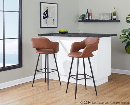 Majestic Office Furniture 30" Fixed-Height Barstool - Set of 2