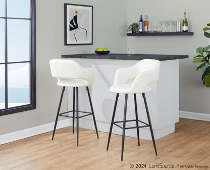 Majestic Office Furniture 30" Fixed-Height Barstool - Set of 2