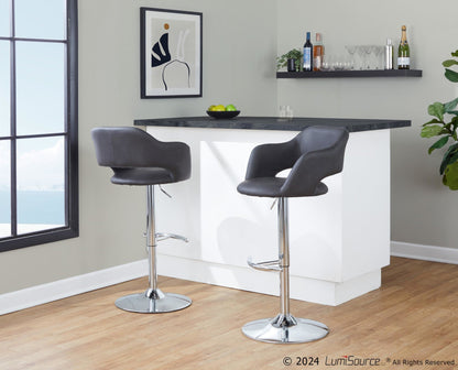 Majestic Office Furniture Adjustable Barstool - Set of 2
