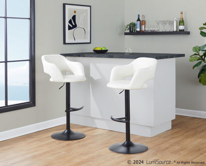 Majestic Office Furniture Adjustable Barstool - Set of 2