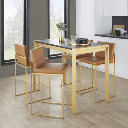 Majestic Office Furniture High Back 26" Fixed-Height Counter Stool - Set of 2