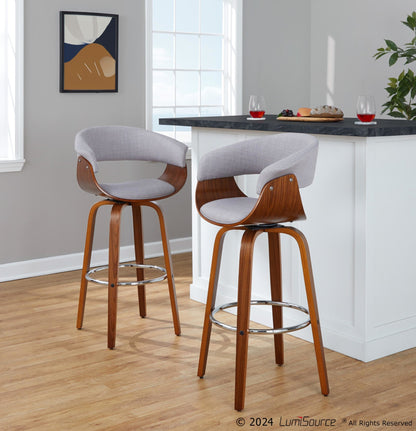 Majestic Office Furniture Mod 30" Fixed-Height Barstool - Set of 2