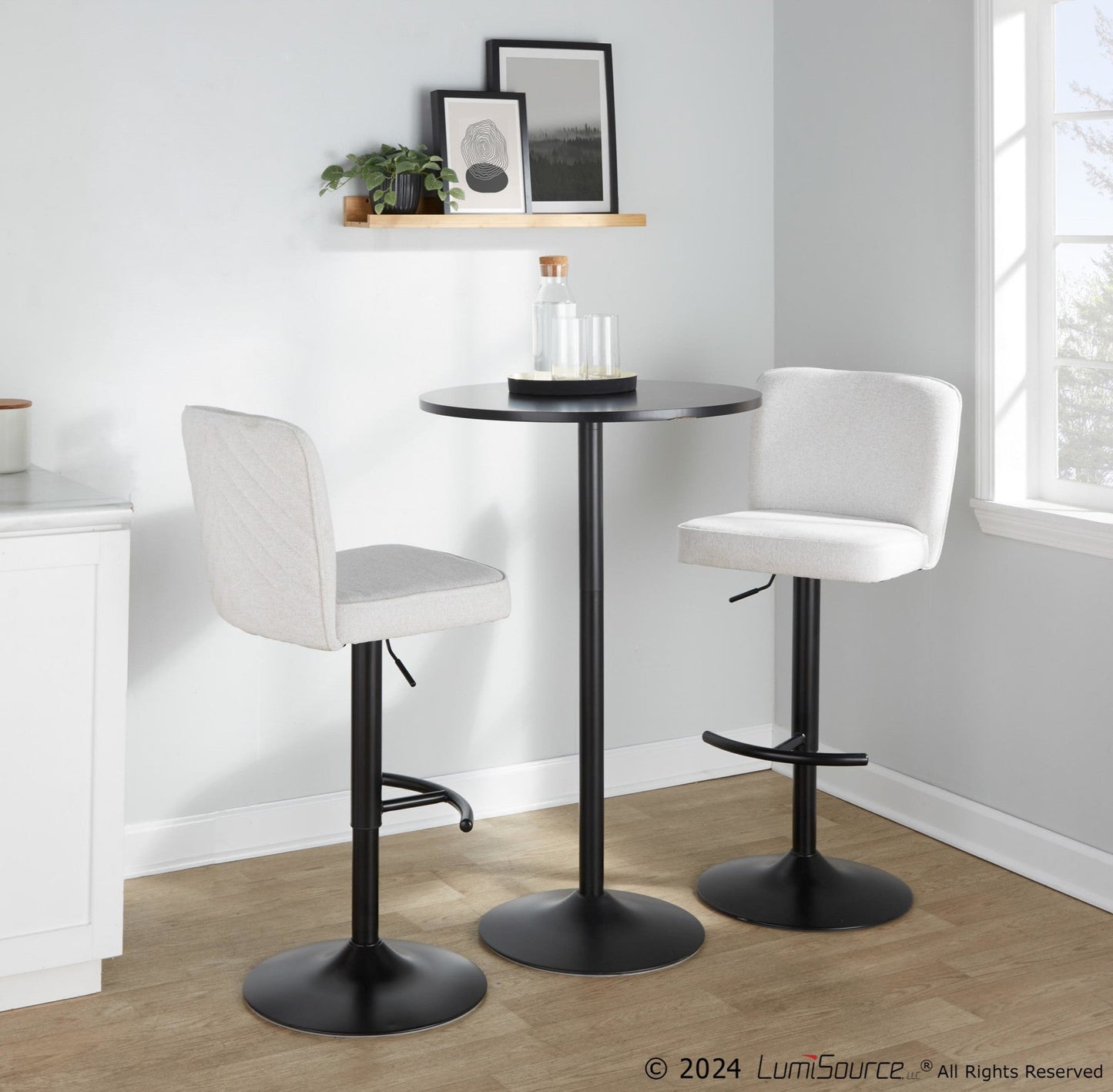Majestic Office Furniture Adjustable Barstool - Set of 2