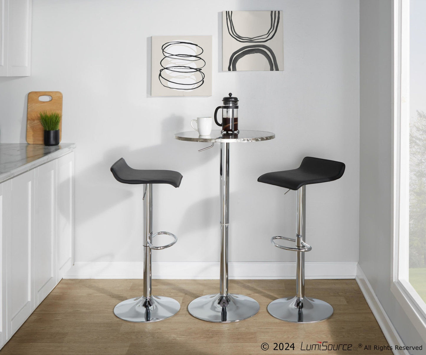 Majestic Office Furniture Round Ale Bar Set - 3 Piece
