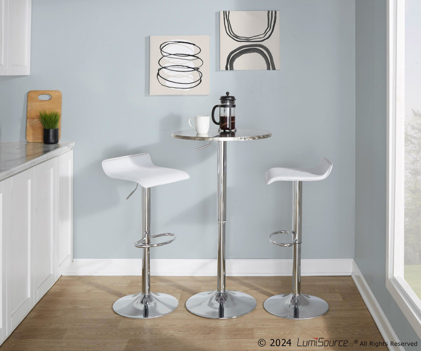 Lumisource Bistro Round Ale Bar Set - 3 Piece