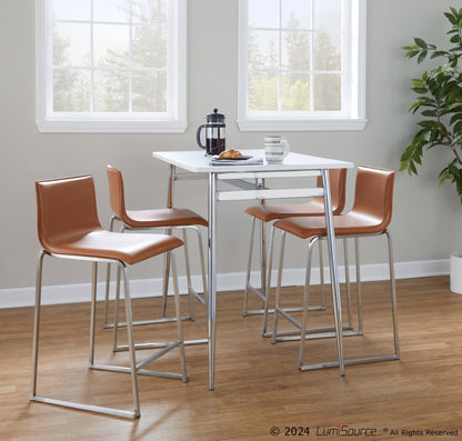 Majestic Office Furniture 26" Fixed-Height Counter Stool - Set of 2