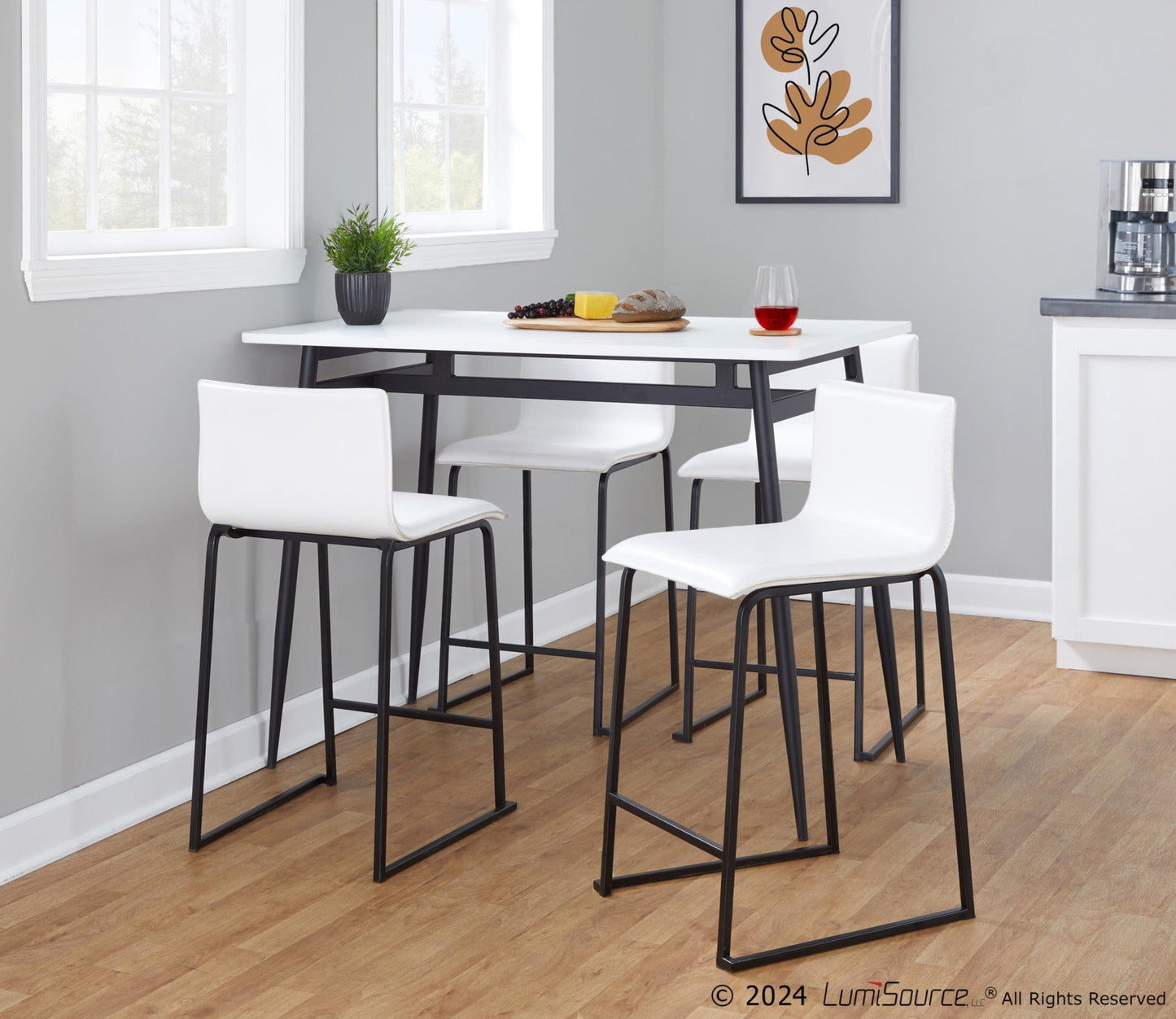 Majestic Office Furniture 26" Fixed-Height Counter Stool - Set of 2