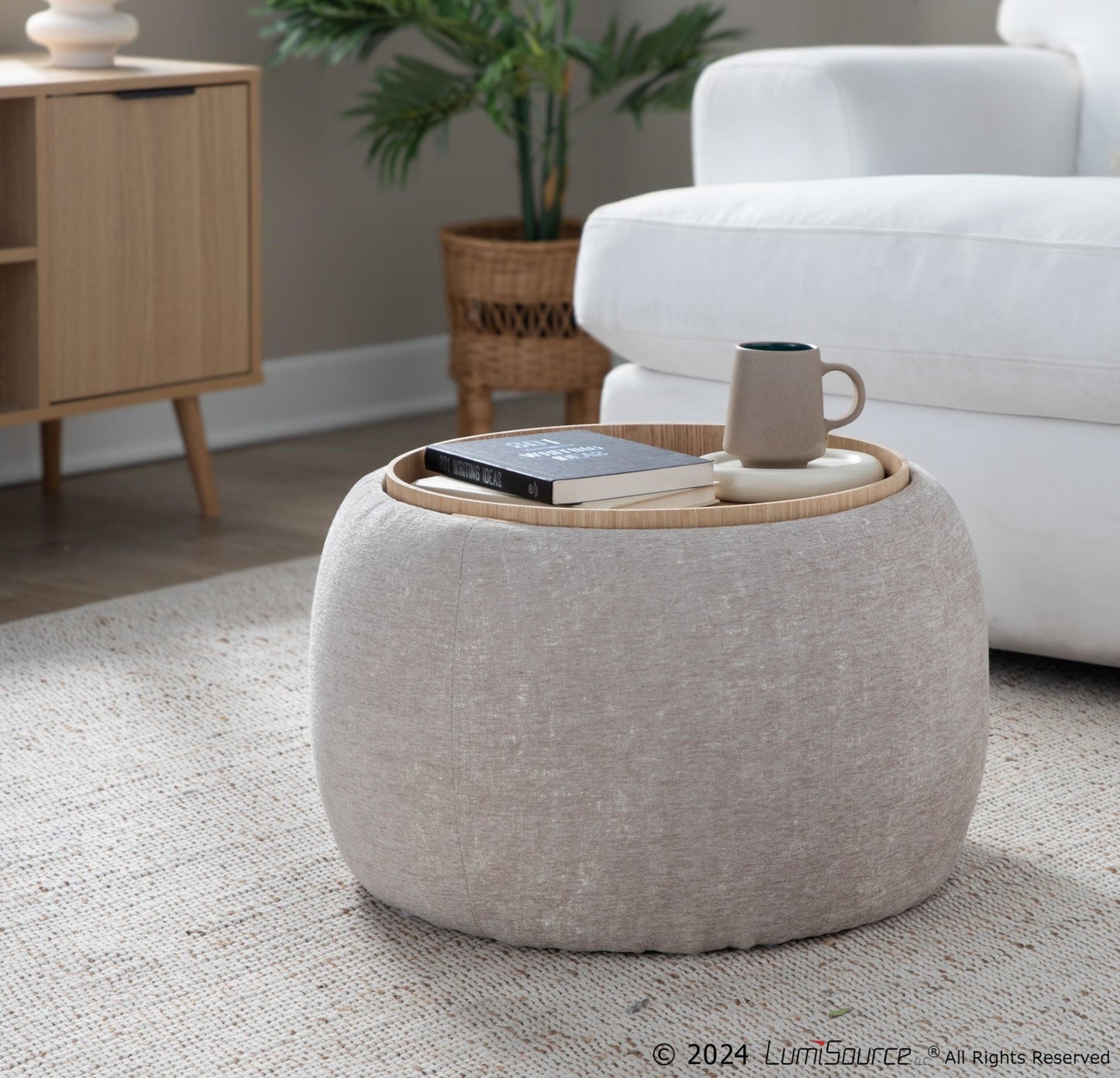 Lumisource Tray Pouf