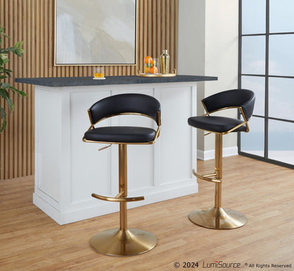 Majestic Office Furniture Adjustable Barstool - Set of 2