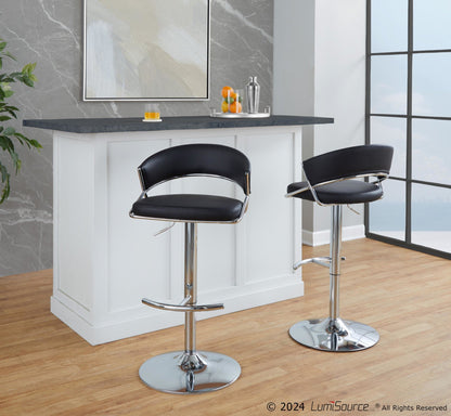 Majestic Office Furniture Adjustable Barstool - Set of 2
