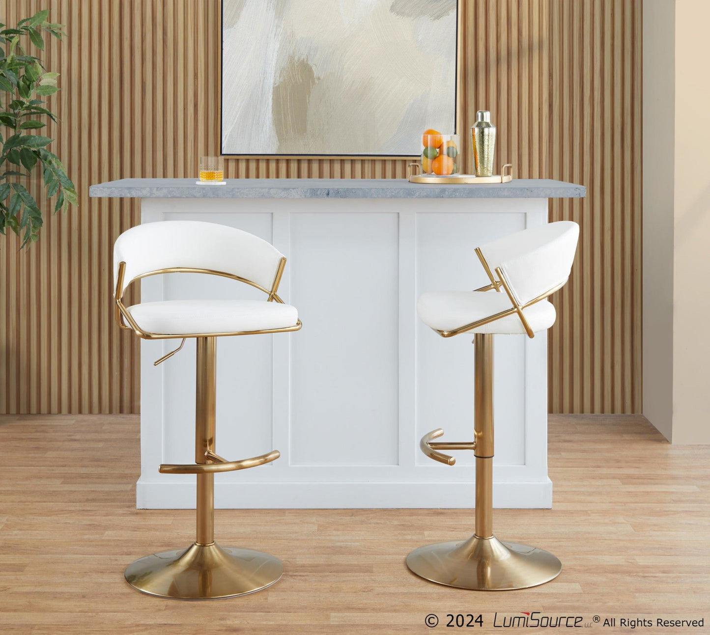 Majestic Office Furniture Adjustable Barstool - Set of 2