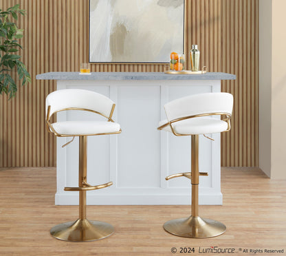 Majestic Office Furniture Adjustable Barstool - Set of 2