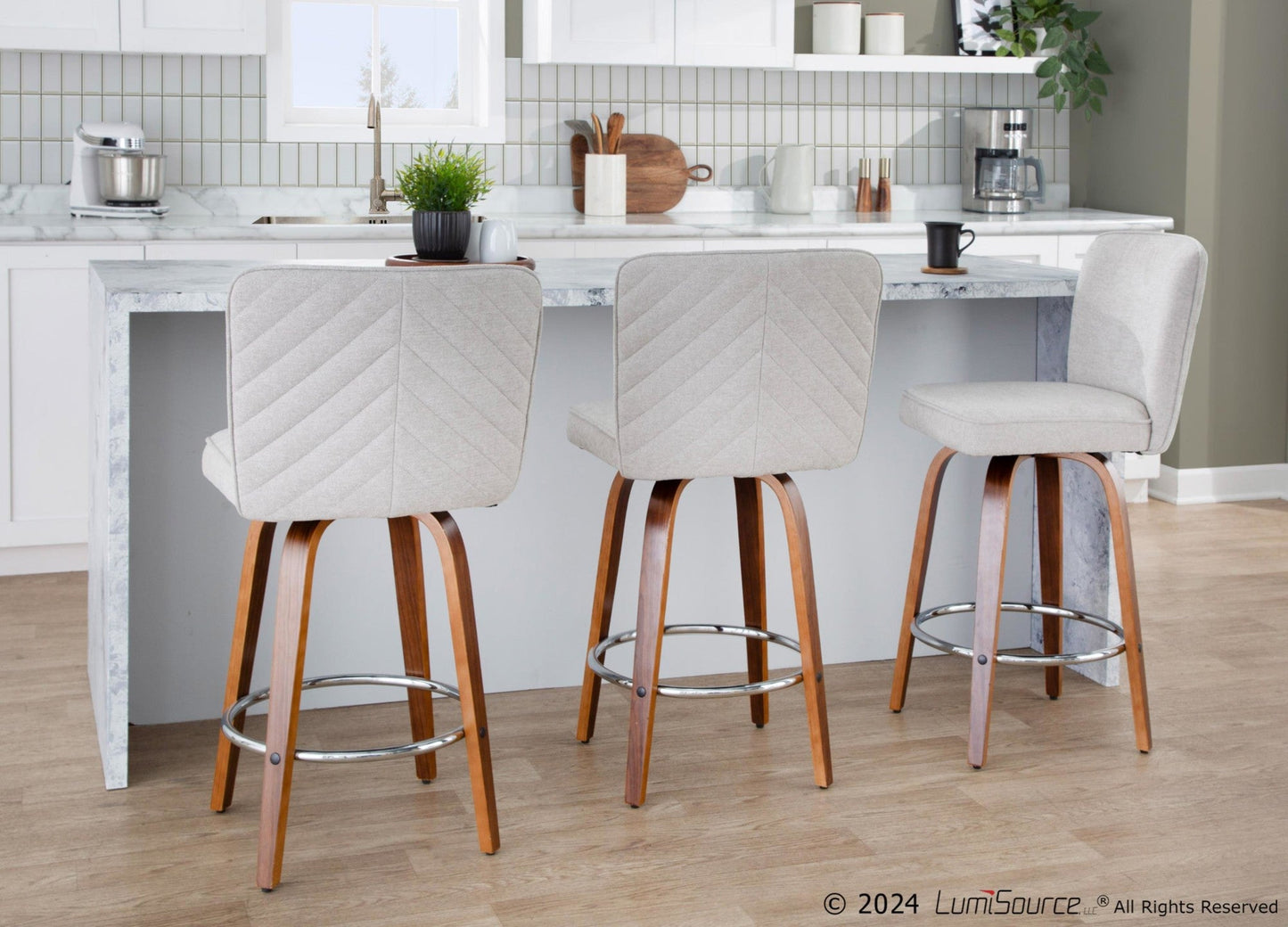 Majestic Office Furniture 26" Fixed-Height Counter Stool - Set of 2