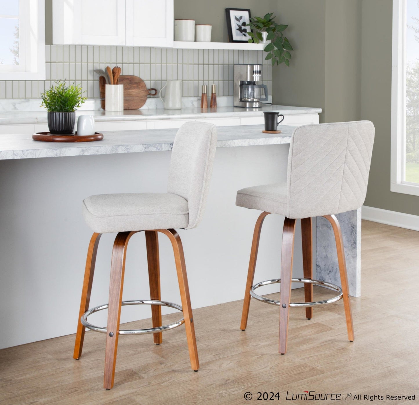 Majestic Office Furniture 26" Fixed-Height Counter Stool - Set of 2