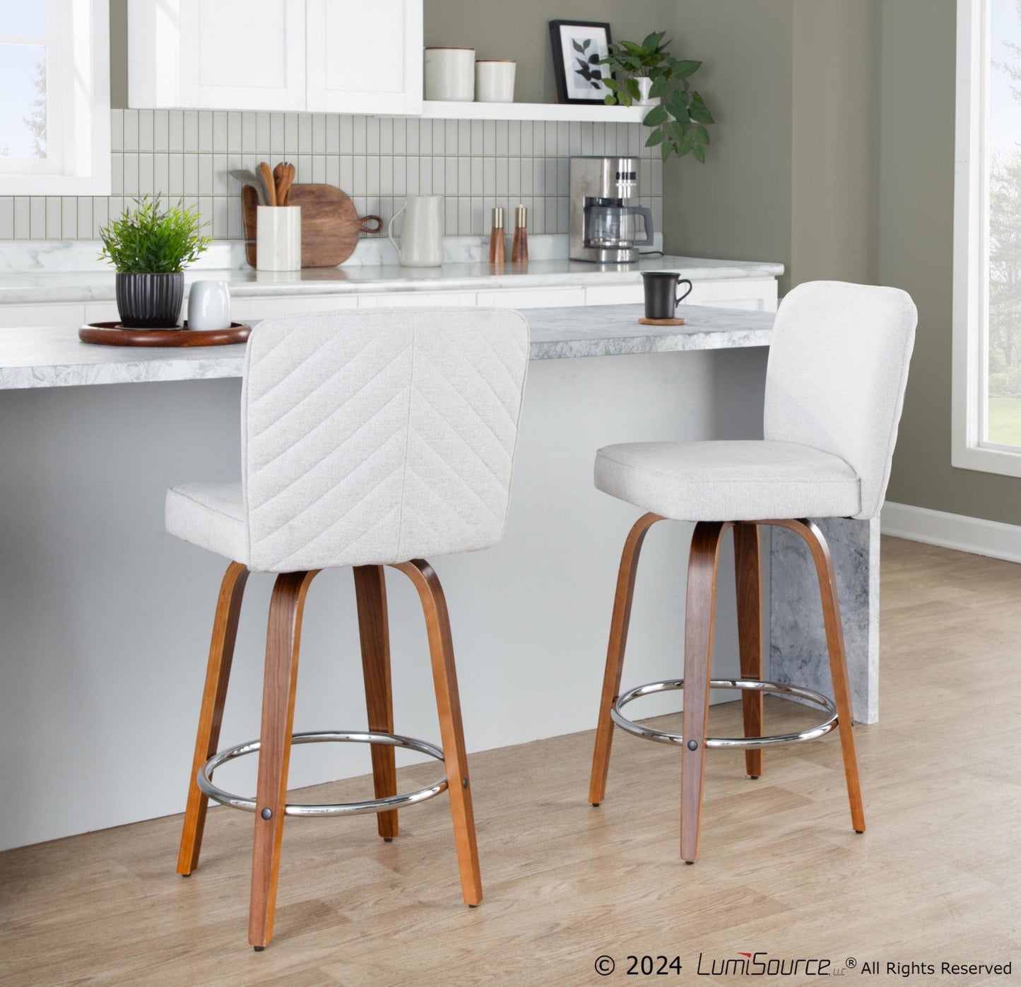 Majestic Office Furniture 26" Fixed-Height Counter Stool - Set of 2