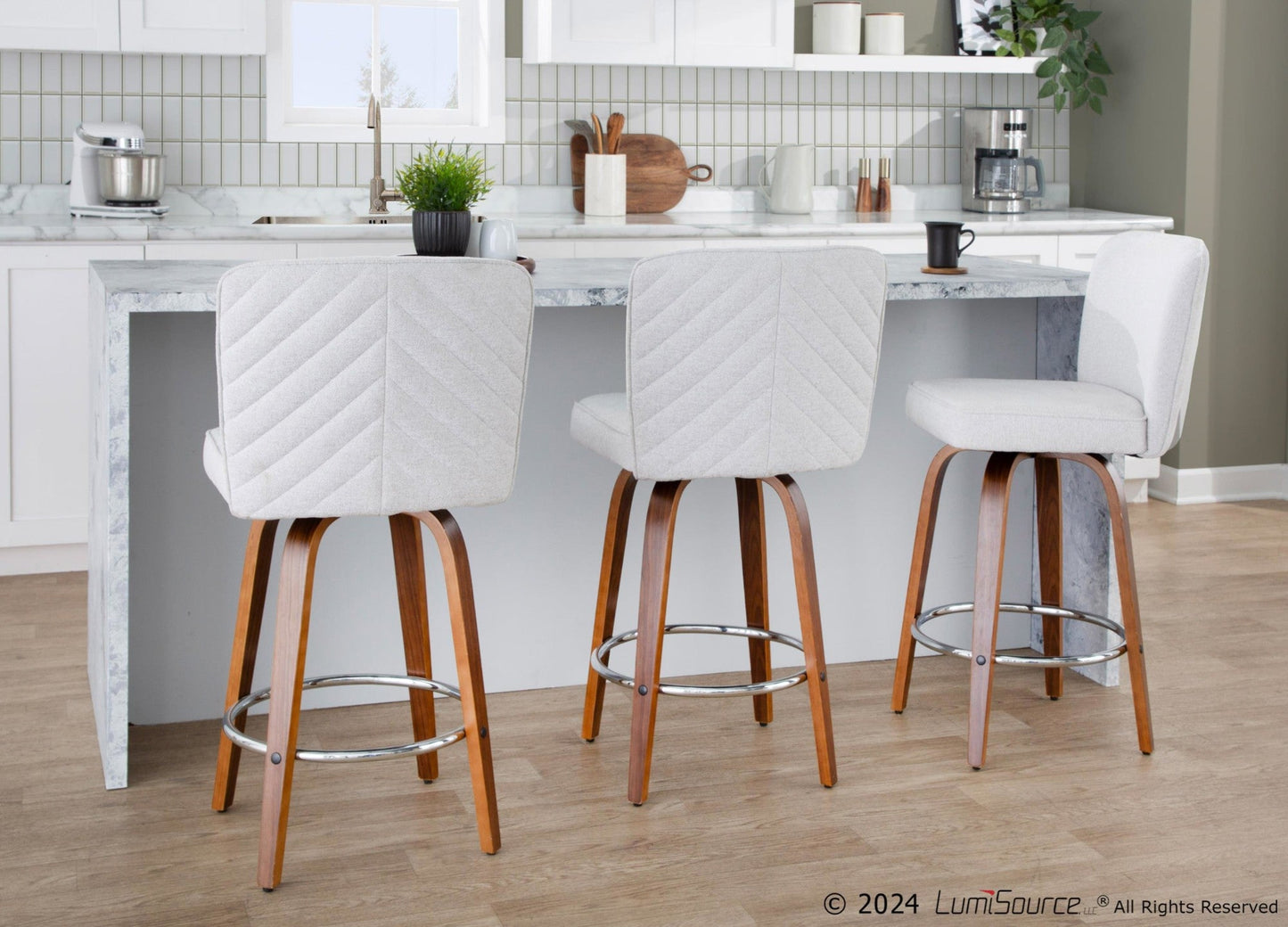 Majestic Office Furniture 26" Fixed-Height Counter Stool - Set of 2