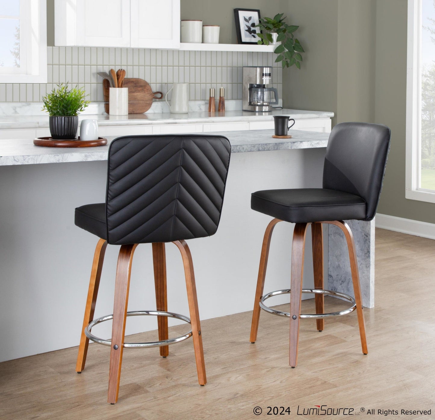 Majestic Office Furniture 26" Fixed-Height Counter Stool - Set of 2