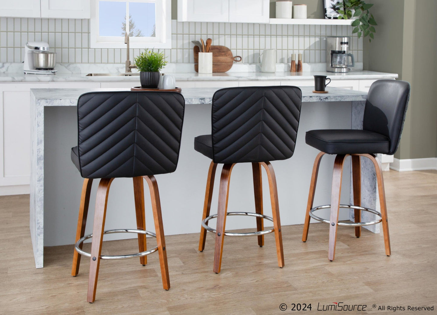 Majestic Office Furniture 26" Fixed-Height Counter Stool - Set of 2