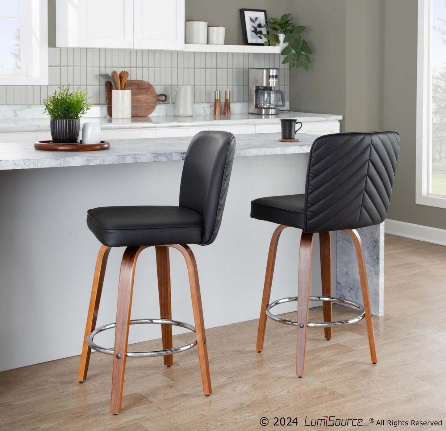 Majestic Office Furniture 26" Fixed-Height Counter Stool - Set of 2