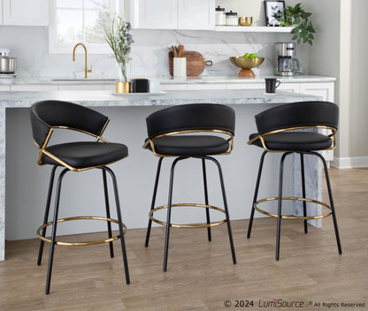 Majestic Office Furniture 26" Fixed-Height Counter Stool - Set of 2
