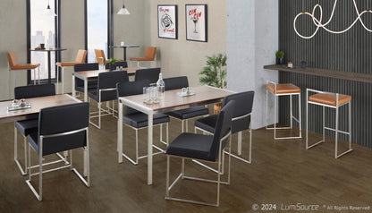 Majestic Office Furniture High Back 30" Fixed-Height Barstool - Set of 2