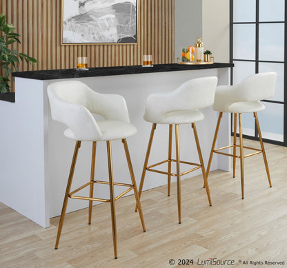 Majestic Office Furniture 30" Fixed-Height Barstool - Set of 2